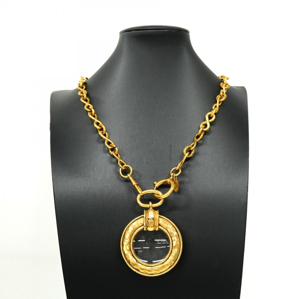 CHANEL Authentic Gold Logo Necklace - Picture 6 of 6